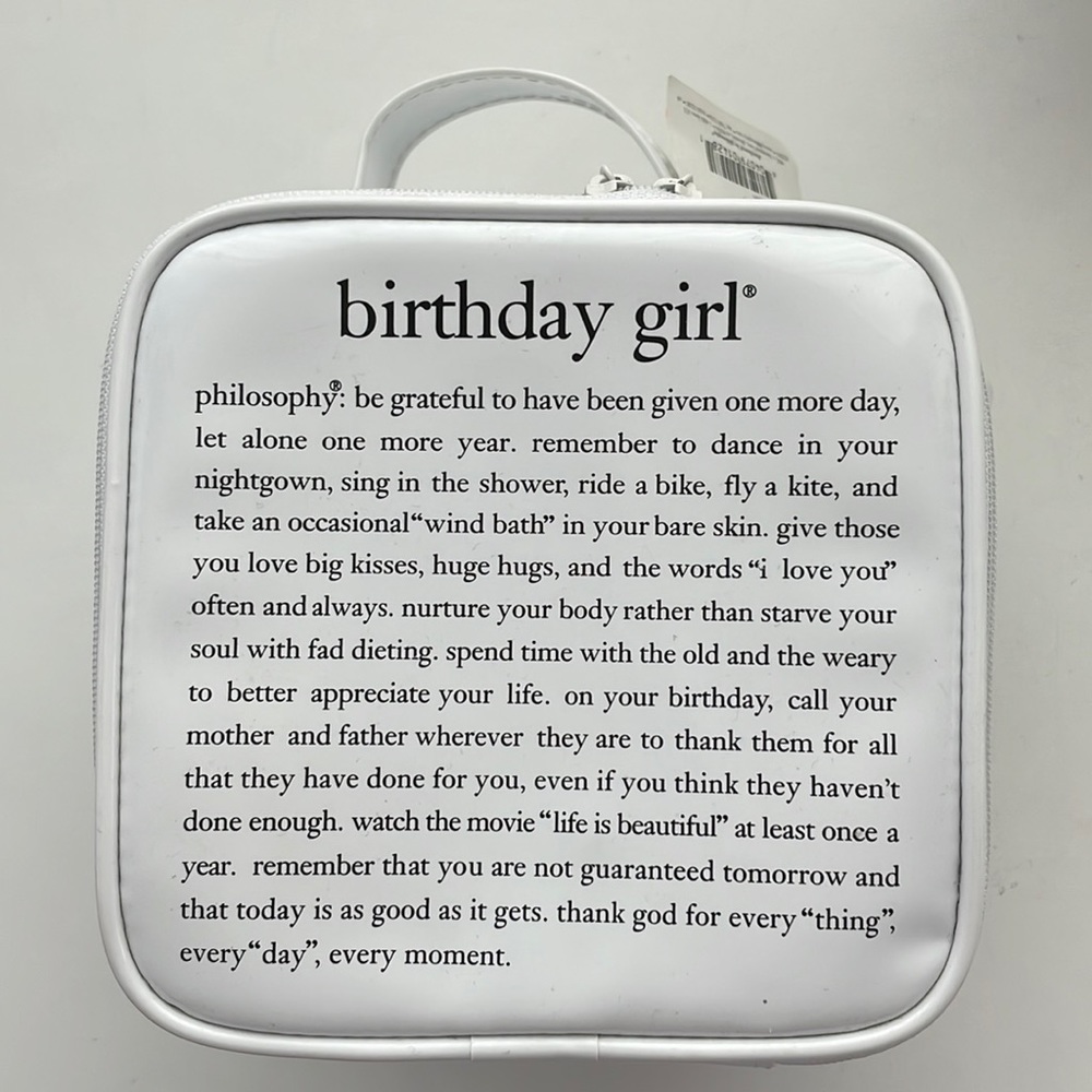 🎁$5 ADD ON🎁 Philosophy Birthday Girl Cosmetic Case